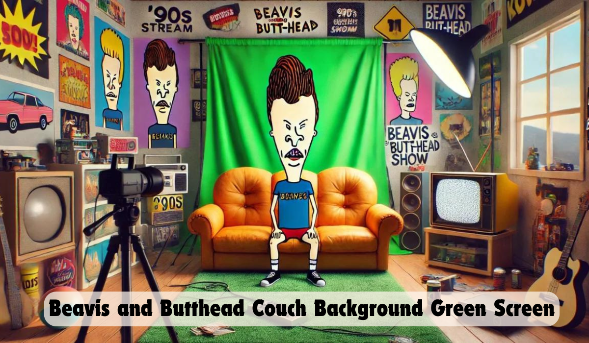 beavis and butthead couch background green screen