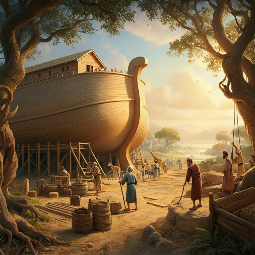 how long did it take noah to build the ark