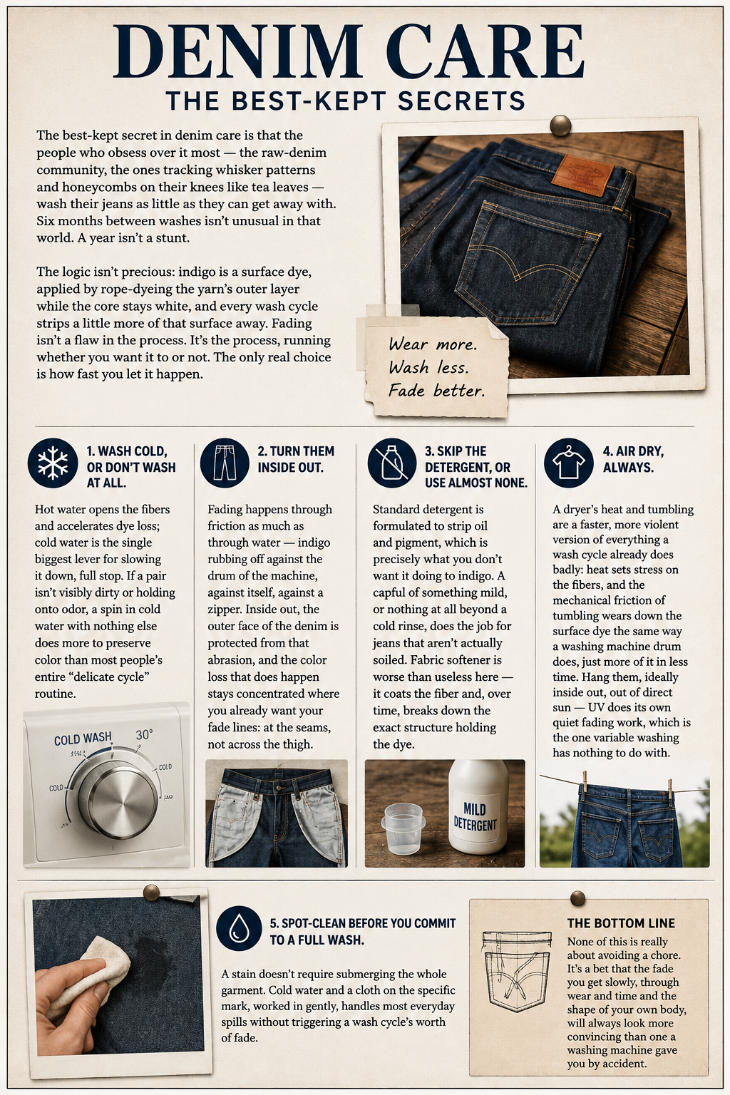 How to Wash Jeans Without Fading Them